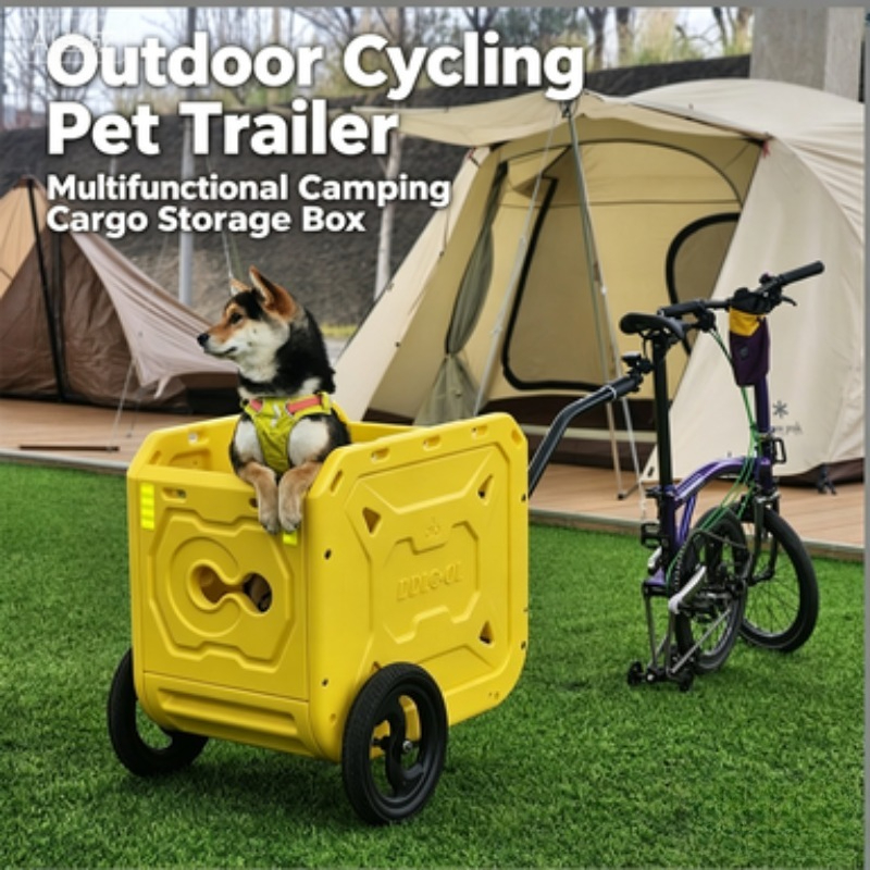 Outdoor Camping Trolley - Rimorchio per bici ZONGYAN, multiuso, pieghevole,