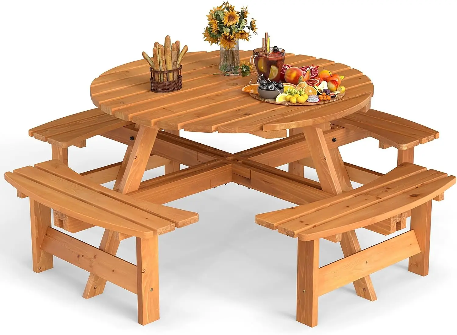 Outdoor Camping Usa - Tavolo da picnic in legno per