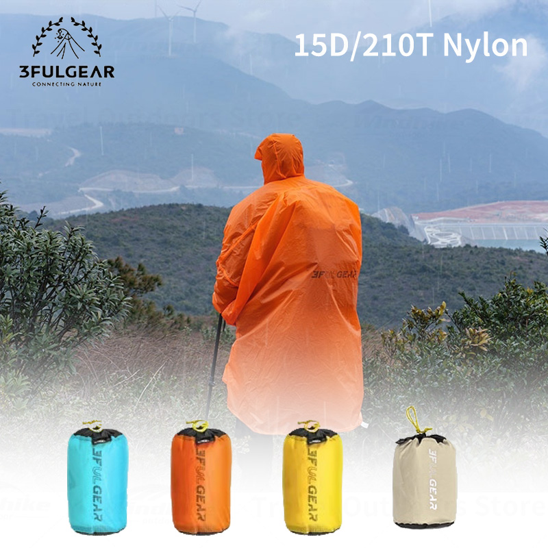 Camping Rain Poncho - 3F UL GEAR 2026 Impermeabile da