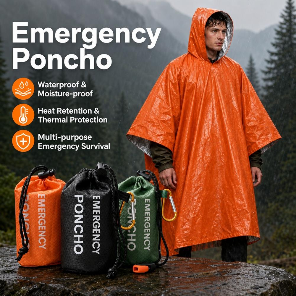 Kit impermeabile portatile per - Camping Rain Poncho recensione e prezzo