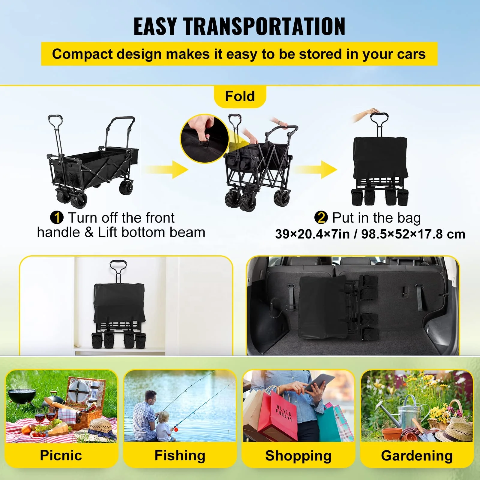 Carrello Pieghevole da Campegg - Outdoor Camping Trolley recensione e prezzo